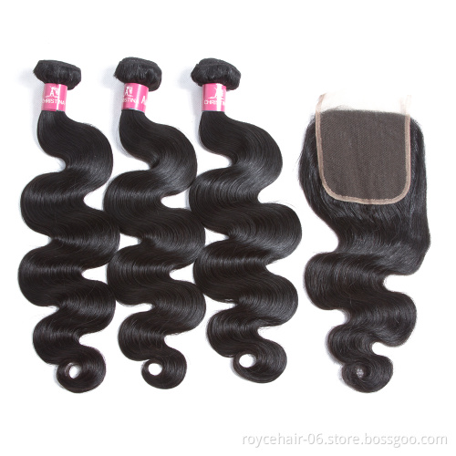 Cheap 10a 11a Grade 100% Peruvian Virgin Hair Extensions Body Wave Bundles with Closure